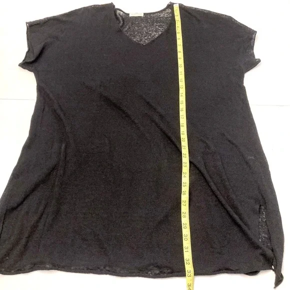 Eileen Fisher Tunic Sweater V-Neck Lightweight Sheer Long Sleeve Womens XL - Picture 6 of 7